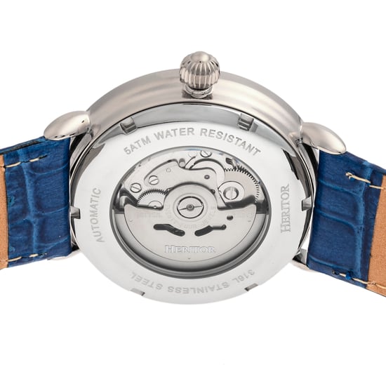 Heritor Automatikuhr Mattias mit Lederarmband und Datum - Image 4