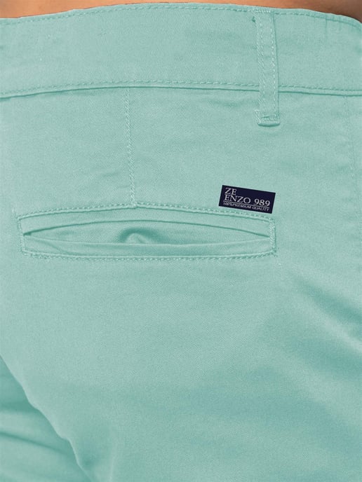 Enzo Herren Slim Fit Stretch Chino Shorts - Image 3