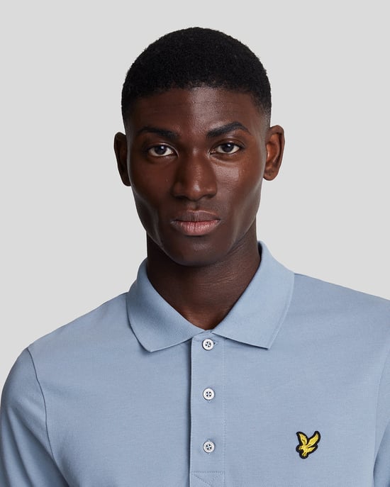 Herren Polohemd in Blau - Image 4