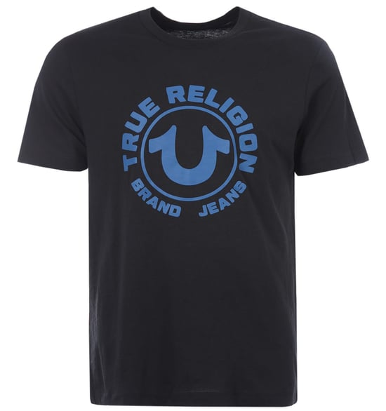 T-Shirt HD Horseshoe Logo True Religion Pour Homme en Noir - Image 1