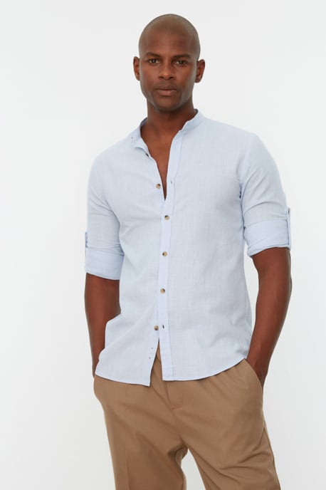 Trendyol Garçon Tippet Bras standard basique Chemise - Image 1