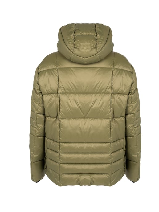 Plein Sport Small Circle Logo gesteppte grüne Jacke - Image 4