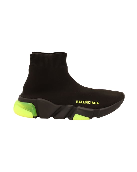 Balenciaga Speed Clear Sole Sneakers aus schwarzem Polyamid - Image 1