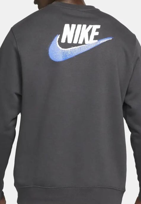 Nike Herren Standard Issue Crew-Trainingsanzug in dunklem Rauchgrau - Image 2