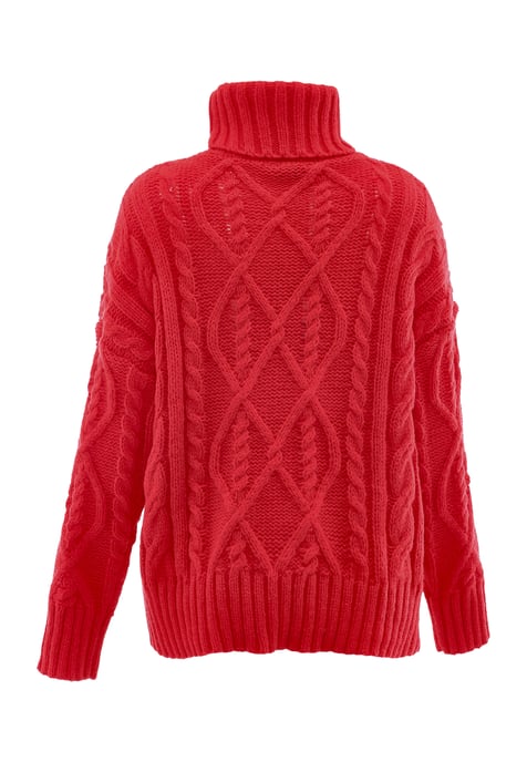 Mymo Rollkragenpullover Damen koralle - Image 2