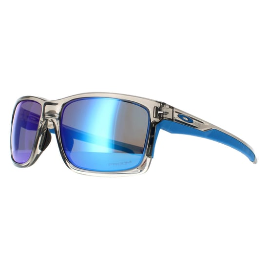 Oakley Rechteck Herren Sonnenbrille Grau Tinte Saphir Prizm - Image 2