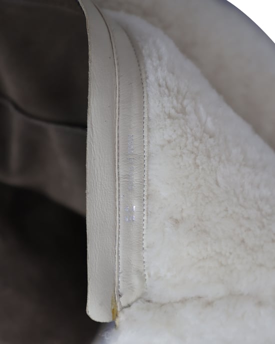 Moncler Knie-Stiefel mit Lammfellfutter aus grauem Wildleder - Image 6