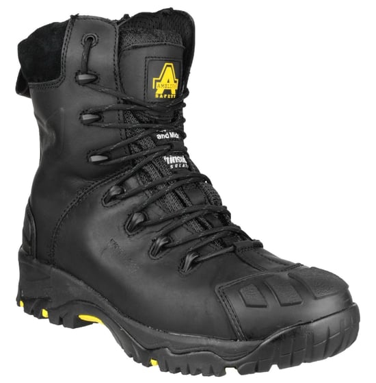 Amblers Unisex Sicherheitsstiefel Schwarz - Image 1
