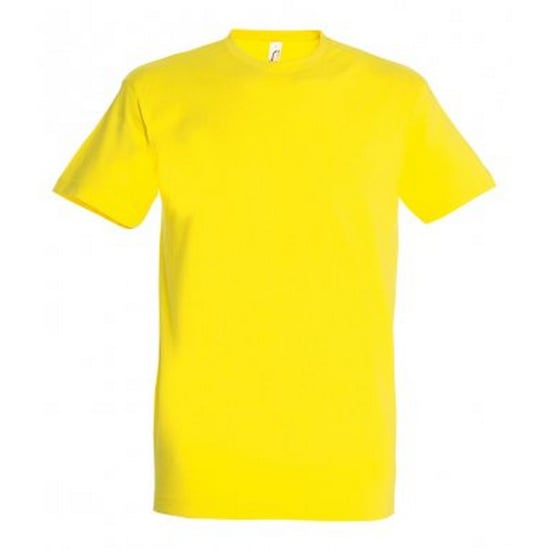 SOLS Mens Imperial Heavyweight Short Sleeve T-Shirt (Zitrone) - Image 1