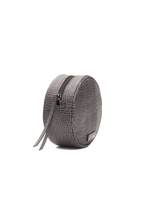 Pompei Donatella Grey Leather Crossbody Body's Bag - Image 2