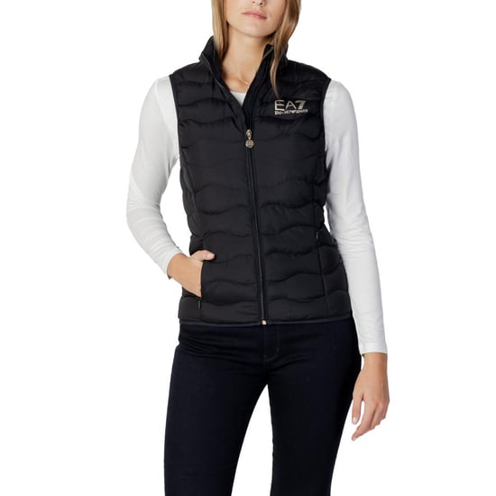 Ea7 Damen-Gilet in Schwarz - Image 1