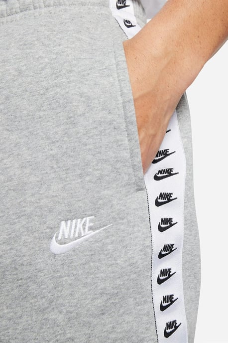Nike Sportswear Sport Essential Men's Fleece Hooded Tracksuit Grey/White - Image 5