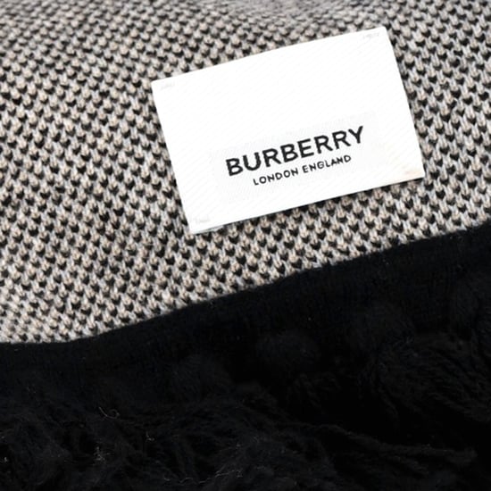 Burberry Intarsien-Logo-Schal aus mehrfarbiger Wolle - Image 3