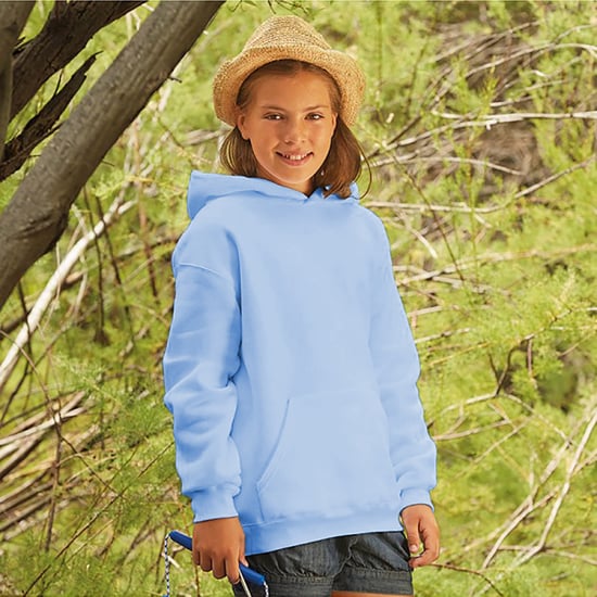 Fruit Of The Loom Kinder Kapuzen Pullover Premium 70/30 (Hellblau) - Image 4