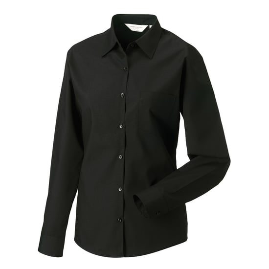 Russell Collection - Formelles Hemd Pflegeleicht für Damen Langärmlig (Schwarz) - Image 2