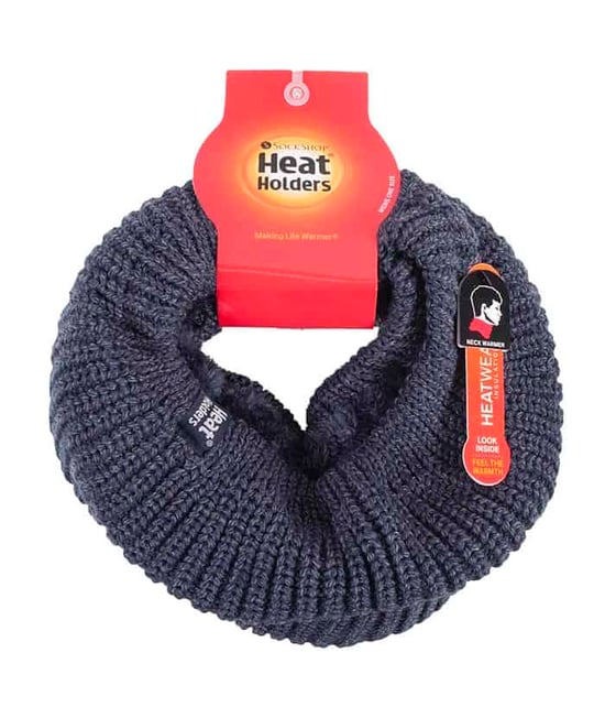 Heat Holders - Herren Fleece gefüttert Chunky Knit Thermal Neck Warmer - Image 2