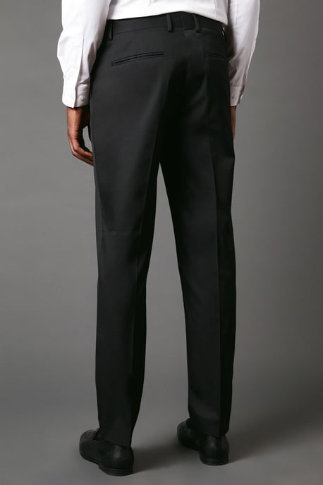 Skinny Fit Black Tuxedo Suit Trouser