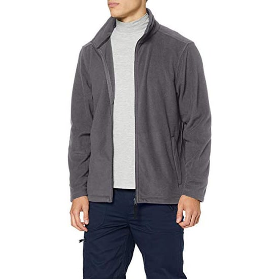 Regatta Mens Plain Micro Fleece Full Zip Jacket (Layer Lite) (Seal Grey)