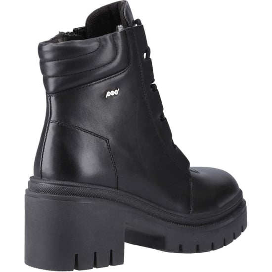Pod Winona Leder Damen Stiefel Schwarz - Image 2