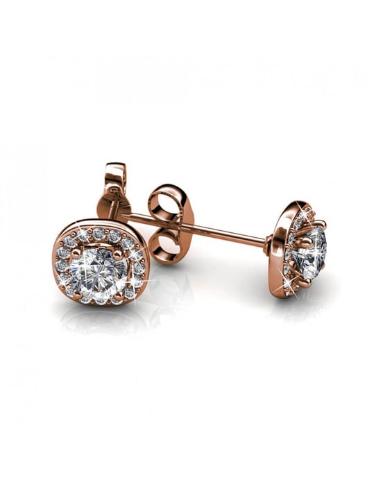 Cushy Ohrringe - Rose Gold und Kristall - Image 4
