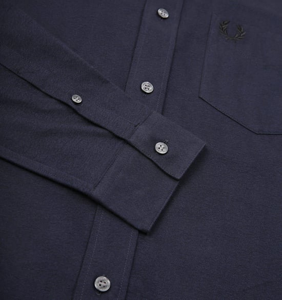 Fred Perry - Chemise Oxford brossé bleu marine pour homme - Image 6