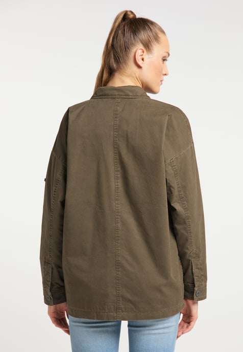 Dreimaster leichte Jacke Damen militärisch oliv - Image 4
