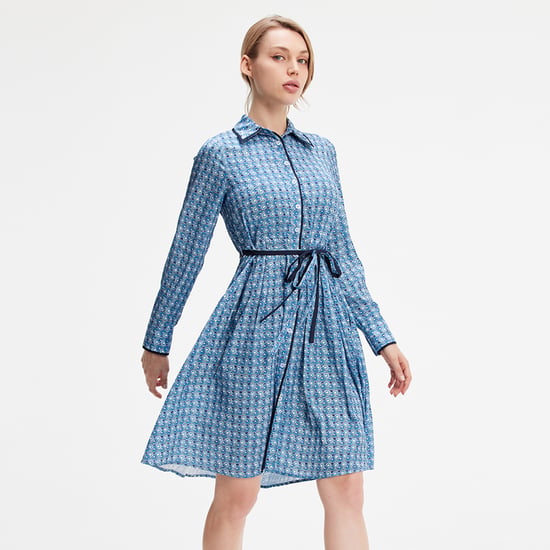 Hemdkleid mit geometrischem Print - Image 2