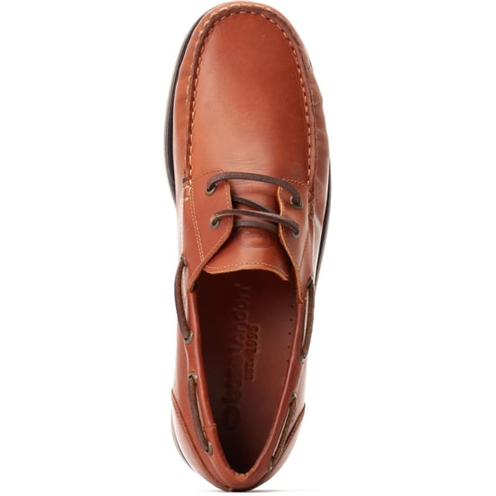 Base London Stern Herren Bootsschuhe aus gebranntem Tan-Leder - Image 4