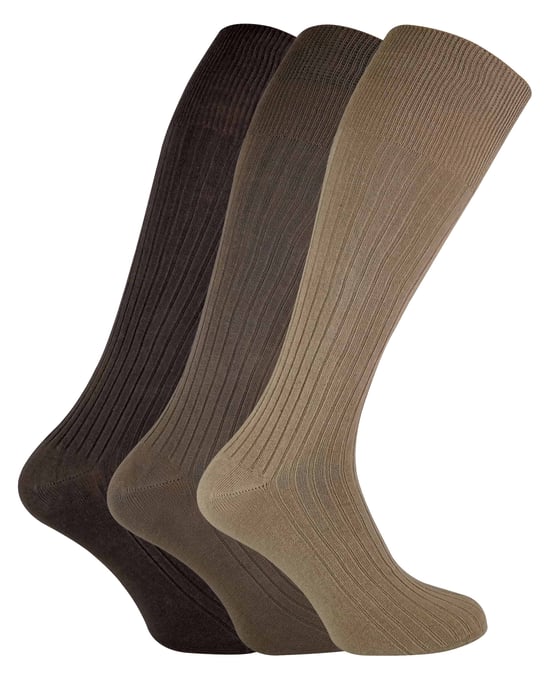 SOCK SNOB - 3 Paar Socken für Herren, kniehoch, 100% Baumwolle - Image 1