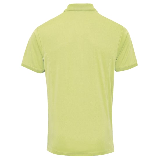 Premier Mens Coolchecker Pique Kurzarm-Polo T-Shirt (Limette) - Image 2