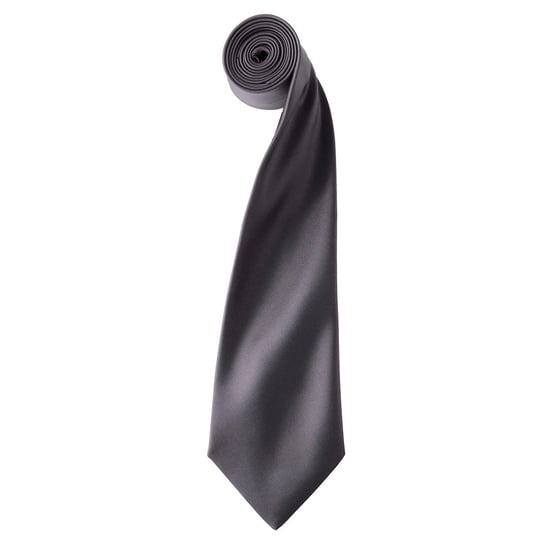 Premier - "Colours" Krawatte für Herren/Damen Unisex (Dunkelgrau) - Image 1