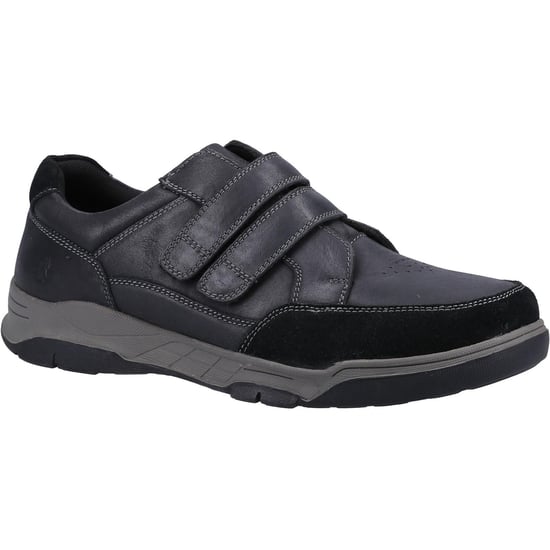 Hush Puppies Herren Fabian Leder Doppelriemen Schuhe (Schwarz) - Image 1