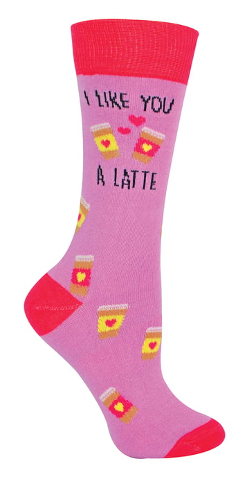 Urban Eccentric - 'I Like You A Latte' Fun Novelty Geschenk | Herren & Damen Socken - I Like You A Latte - Image 1