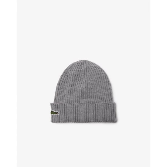 Lacoste Mens Ribbed Beanie
