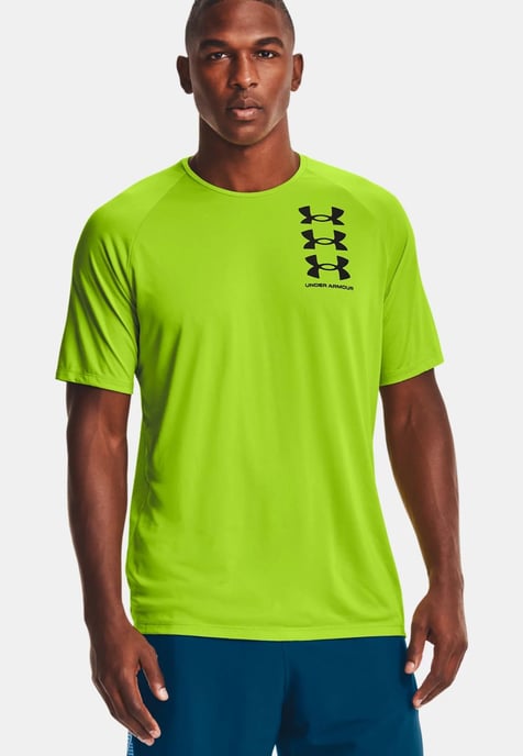 Unter Armour Herren UA Tech™ Triple Logo T Shirt - Image 1