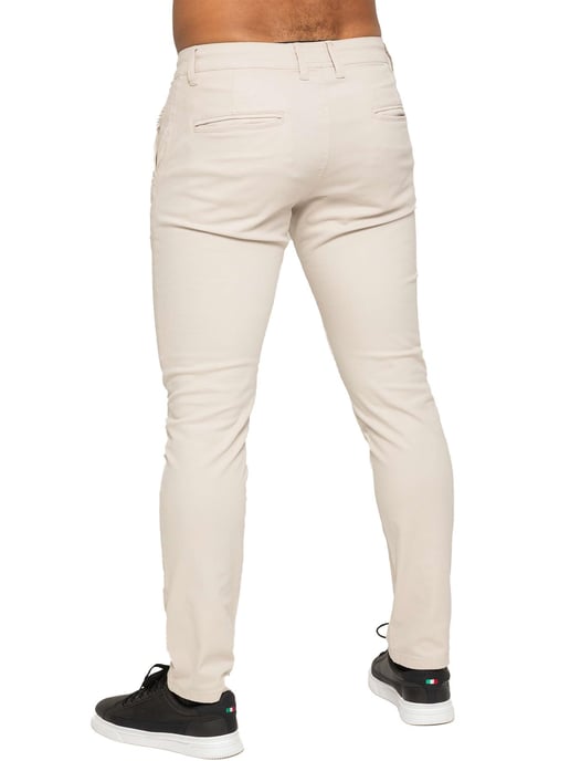 Enzo Herren Slim Fit Stretch Chinos - Image 3