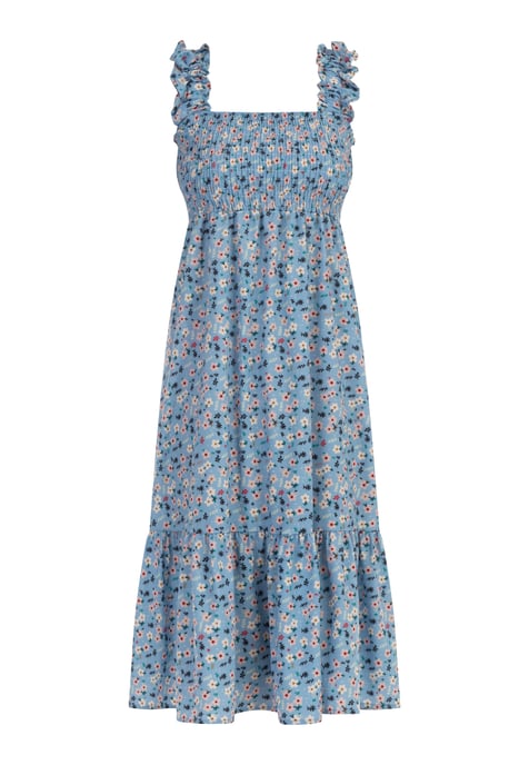 Mymo Midikleid Damen Blau Mehrfarbig - Image 1