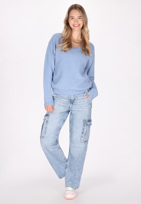 Mymo Pullover Damen hellblau - Image 2