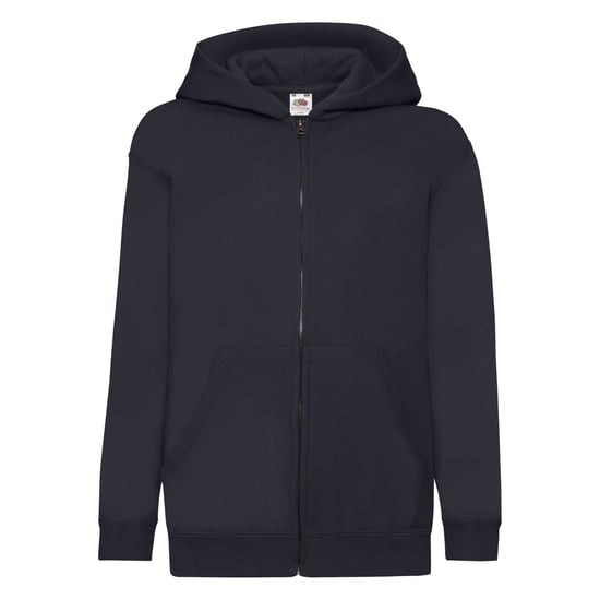 Fruit Of The Loom Childrens/Kids Unisex Sweatshirt Jacke mit Kapuze (Deep Navy) - Image 1