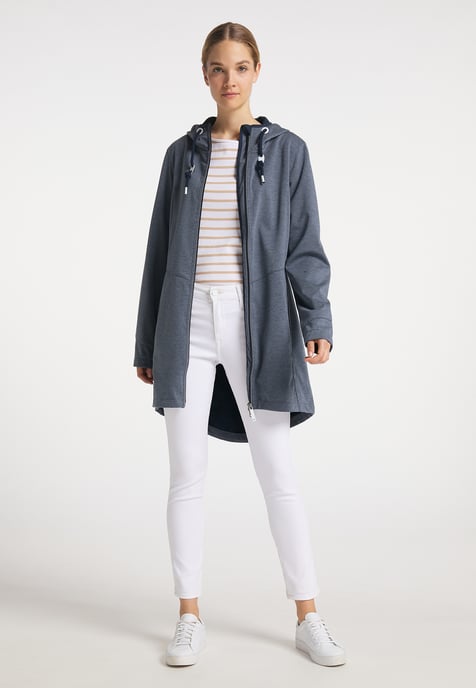 Dreimaster Funktionsjacke Damen Marine Melange - Image 4