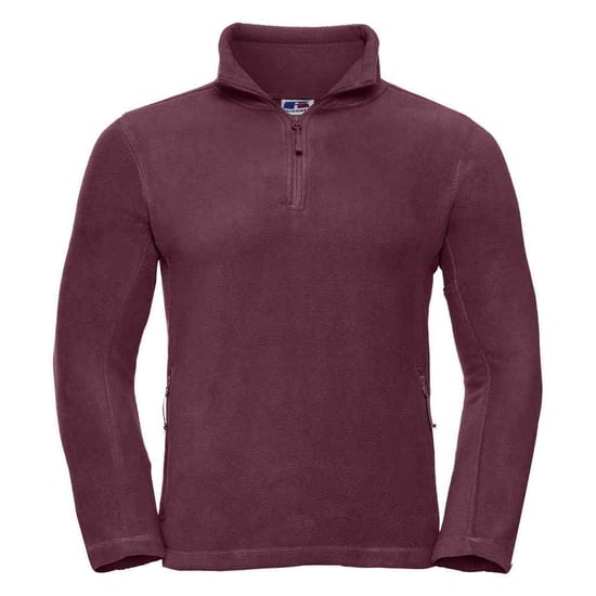 Russell - Fleece-Oberteil Reißverschluss für Herren - Für Außen (Burgunderrot) - Image 1