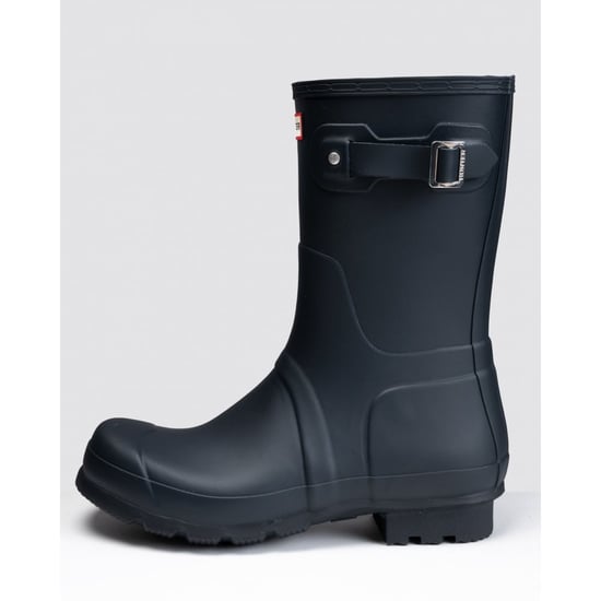 Hunter Original Short Wellington Boots Herren-Gummistiefel In Marineblau - Image 1