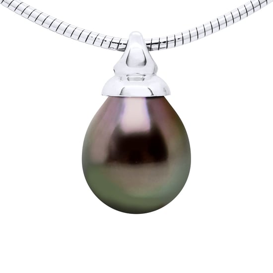 Necklace OMEGA Real Cultured Tahiti Pearl Pear 9-10 mm