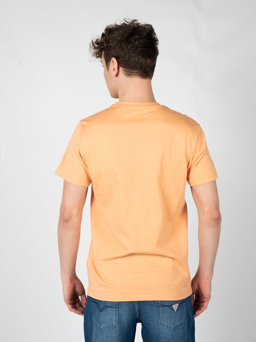 Guess T-Shirt Embro Herren orange - Image 4