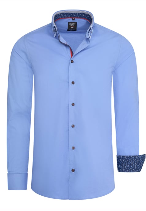 Rusty Neal Overhemd Regular Fit  Blau - Image 1