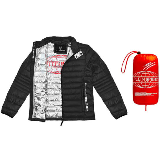 Plein Sport Einfache Gepolsterte Schwarze Jacke - Image 3