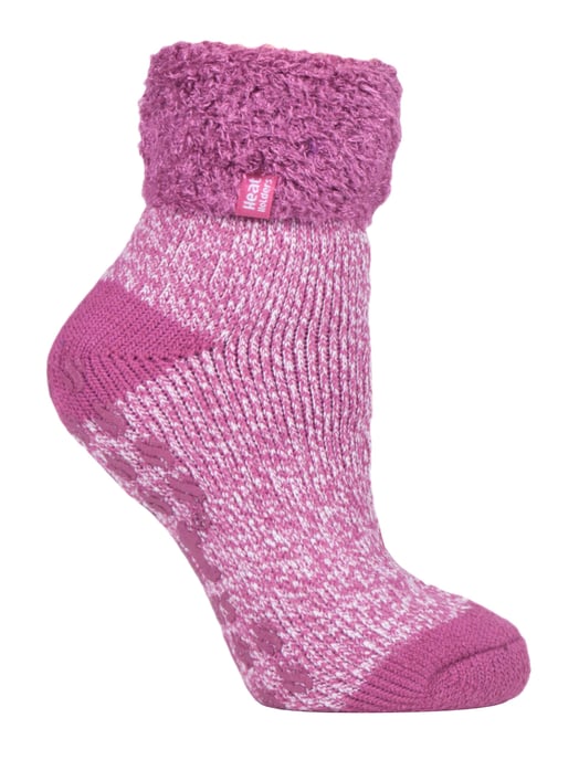 HEAT HOLDERS - Womens Thermal Slipper Bettsocken mit rutschfesten Griffen - Image 1