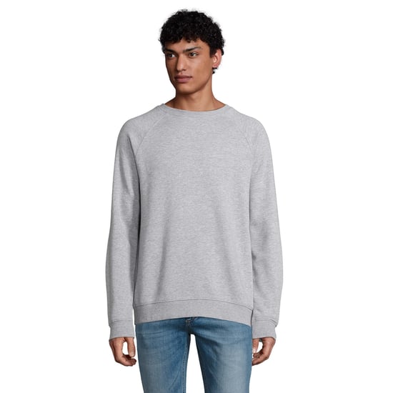SOLS Unisex Erwachsene Space Organic Raglan Sweatshirt (grau meliert) - Image 4
