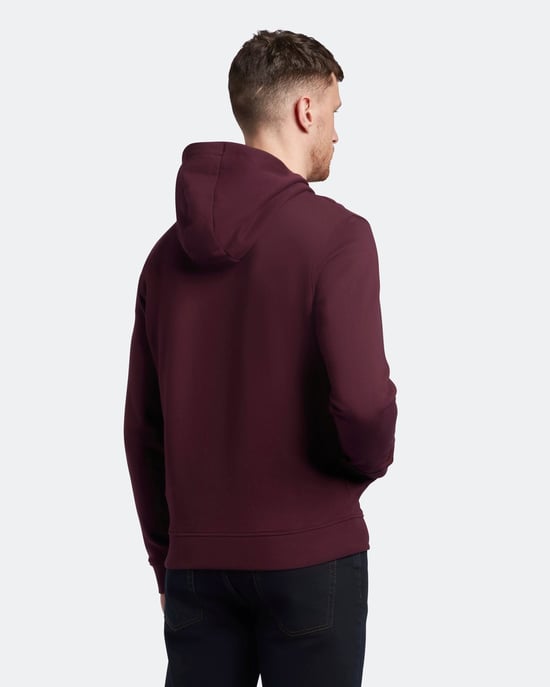 Sweatshirt � Kapuze Lyle & Scott in bordeauxrot - Image 4