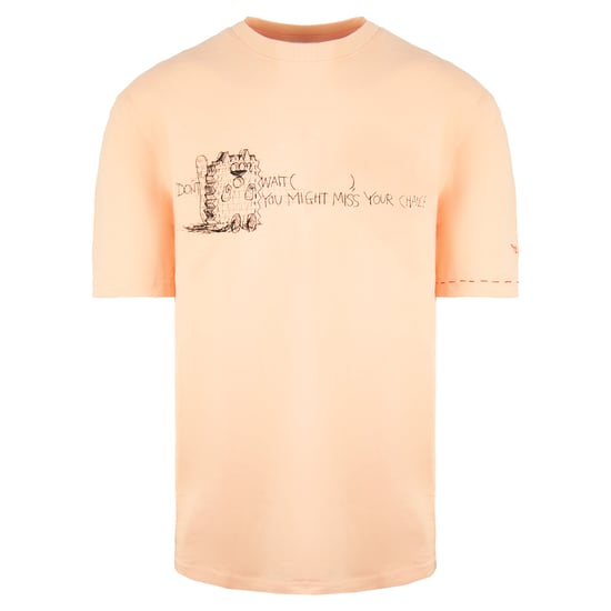 Puma x Michael Lau Long Tee Short Sleeve Crew Neck Peach Mens T-Shirt 530362 26